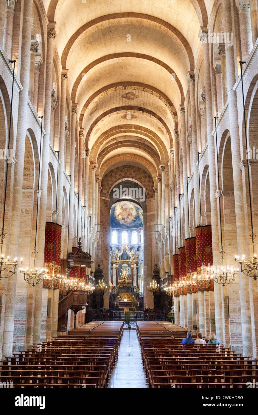 Basilique Saint-Sernin, Tolosa, Haute-Garonne, Occitanie, Francia, Europa. Foto Stock