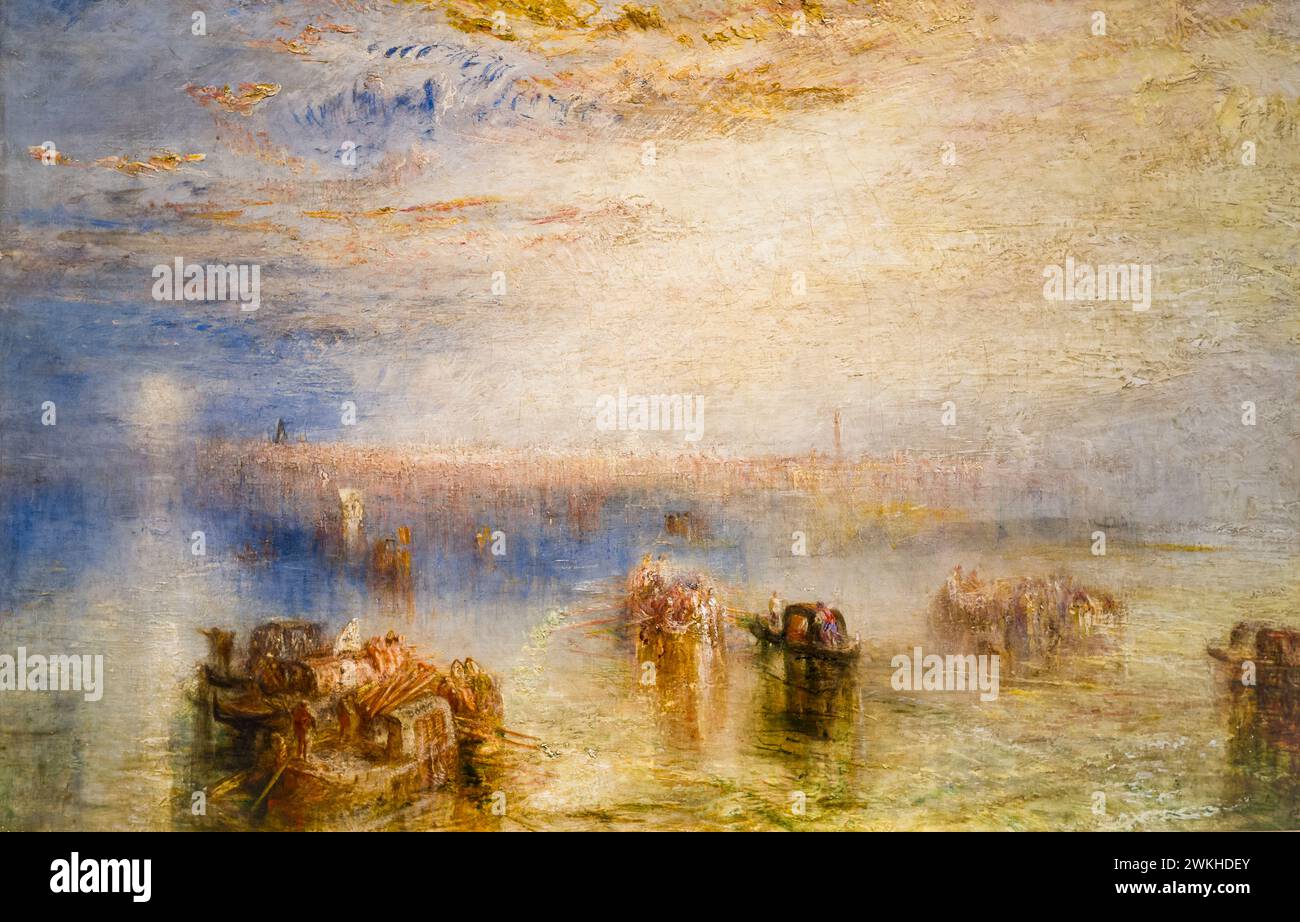 APPROACH TO VENICE (1844) JOSEPH MALLORD WILLIAM TURNER (1775-1851) WASHINGTON DC USA Foto Stock