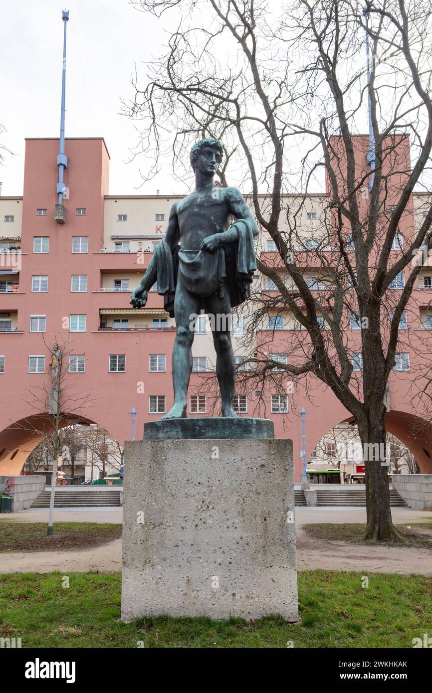 Karl Marx-Hof o Karl Marx corte, Vienna, Austria. La più lunga singolo edificio residenziale nel mondo Foto Stock