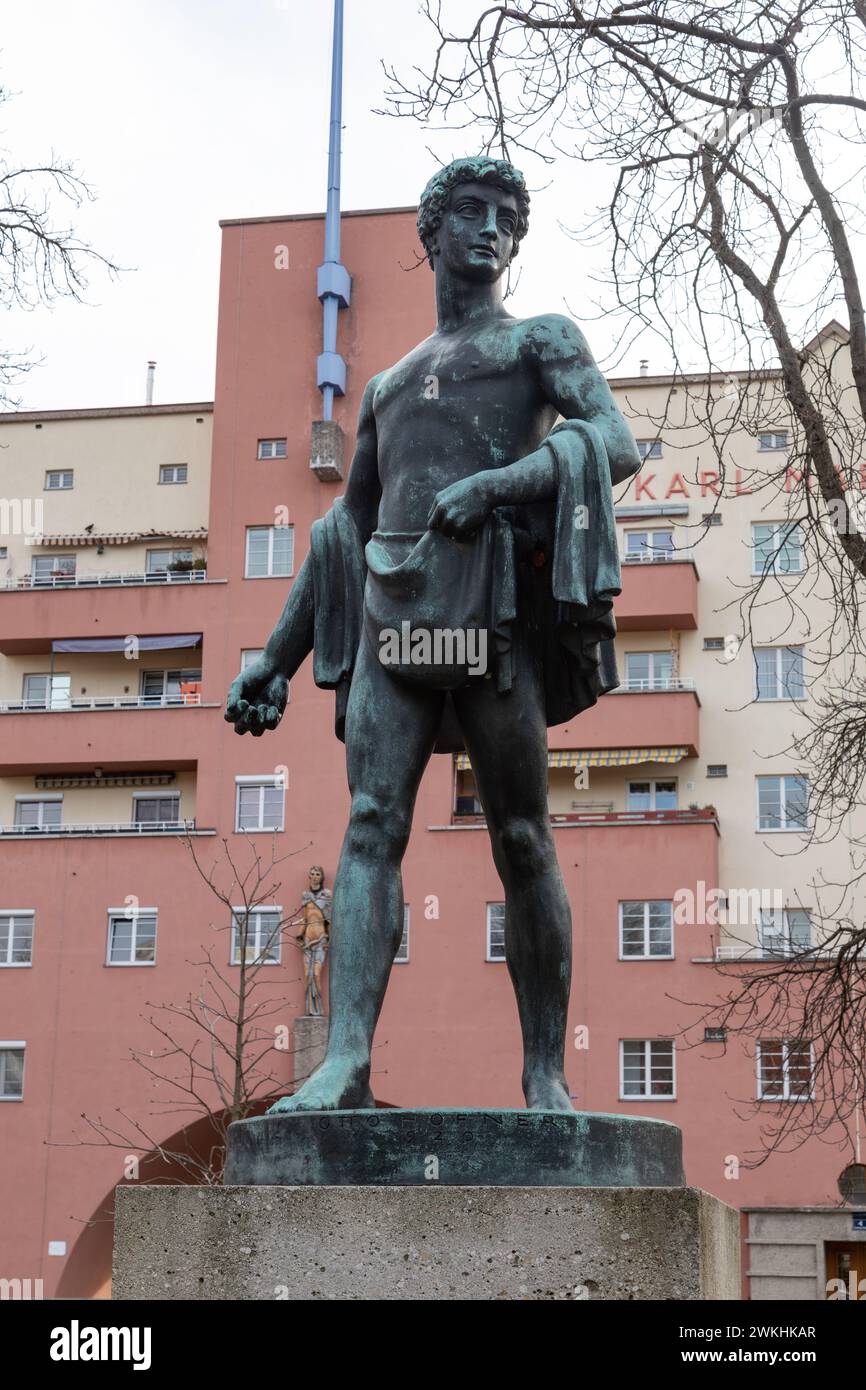 Karl Marx-Hof o Karl Marx corte, Vienna, Austria. La più lunga singolo edificio residenziale nel mondo Foto Stock