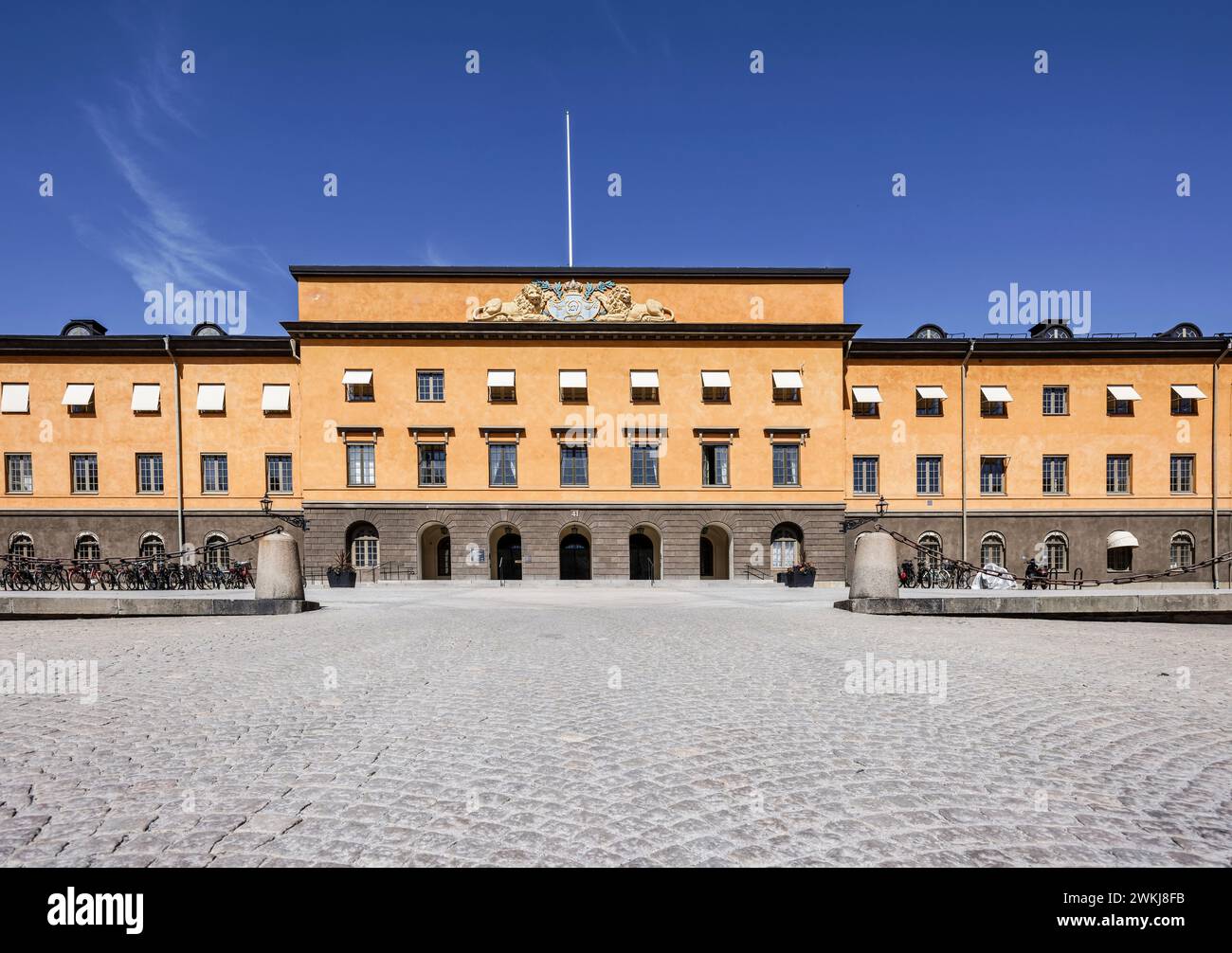 Museo storico statale, museo Statens historiska o Museo Historiska negli ex edifici del reggimento nel quartiere Krubban, Ostermalm, Stoccolma Foto Stock