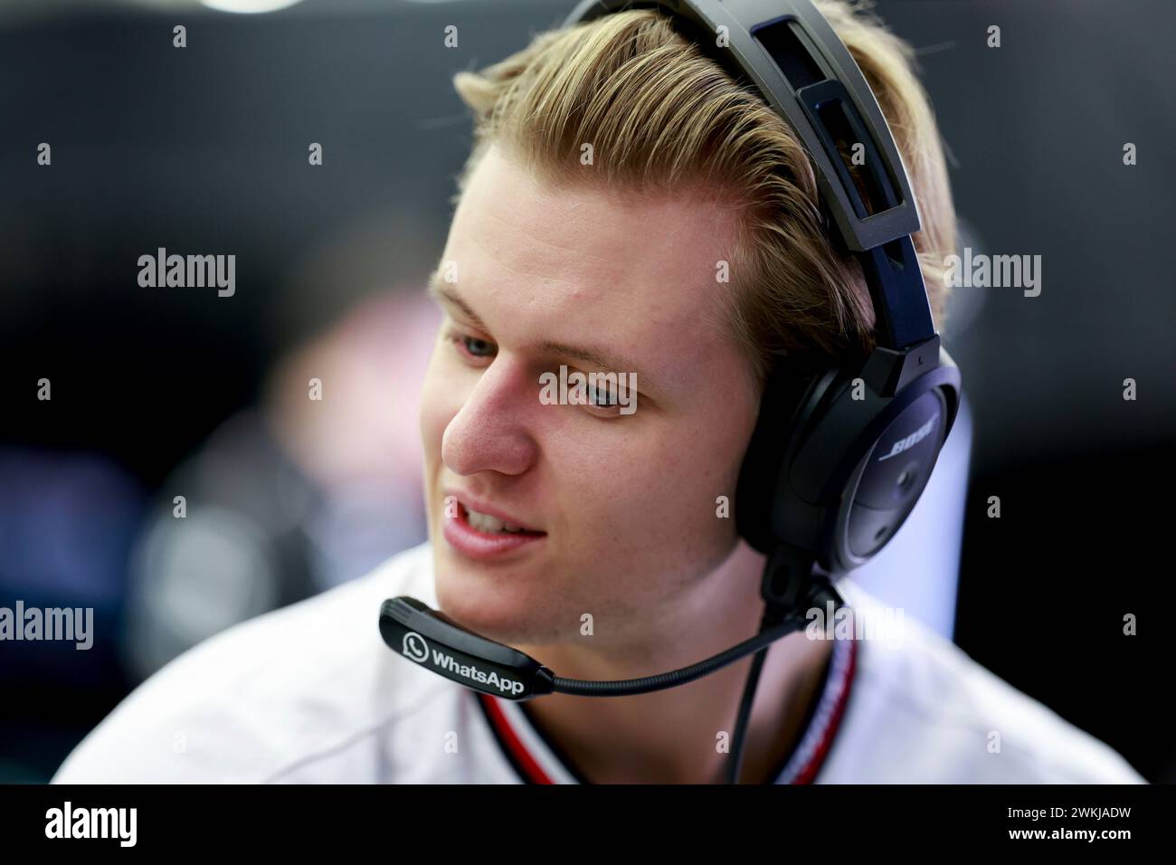 Sakhir, Bahrein. 25 febbraio 2023. MIC Schumacher F1 test pre-stagionali in Bahrein al Bahrain International Circuit il 25 febbraio 2023 a Sakhir, Bahrein. (Foto di HOCH ZWEI) credito: dpa/Alamy Live News Foto Stock