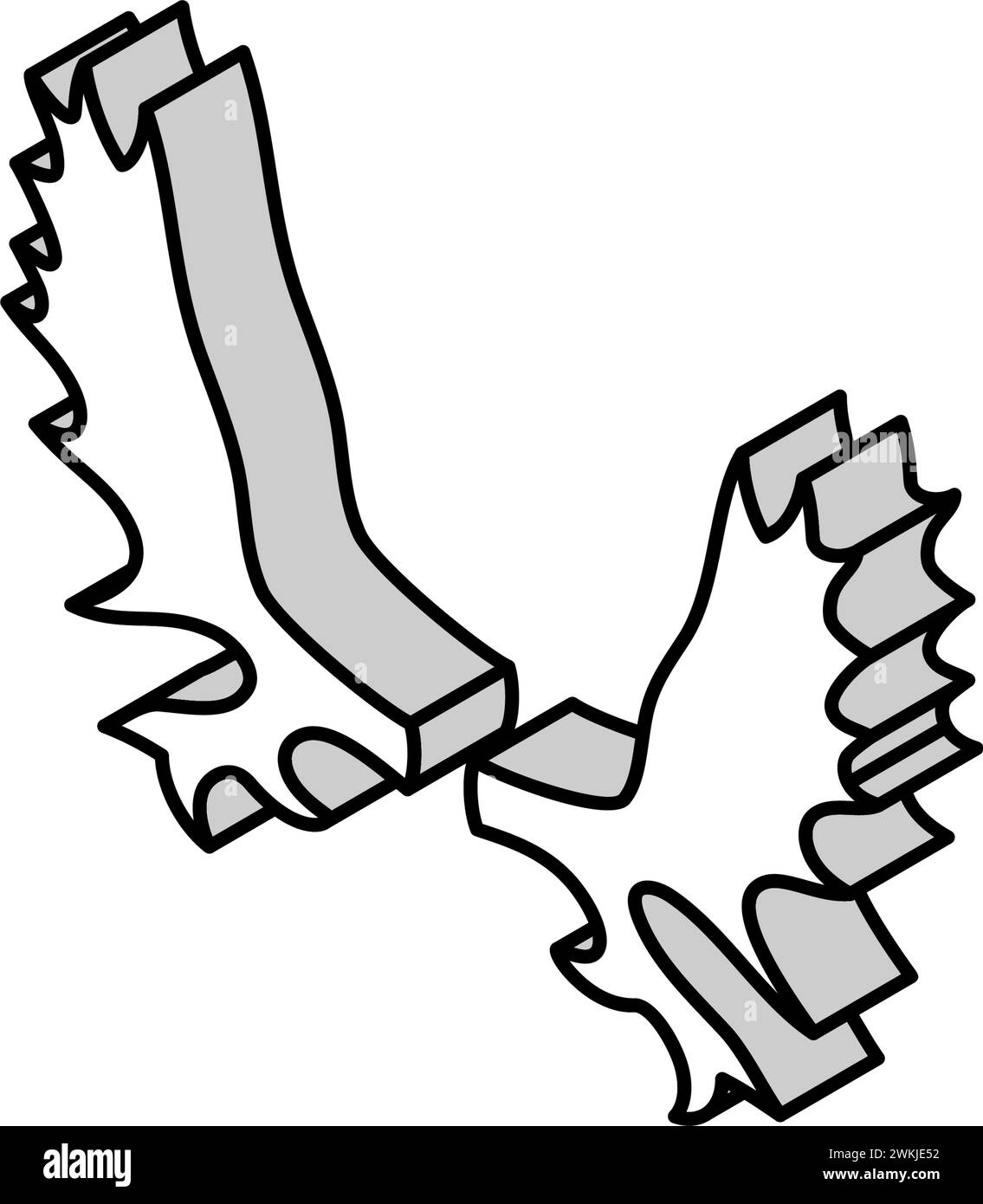 illustrazione vettoriale icona isometrica animale corno alce Illustrazione Vettoriale