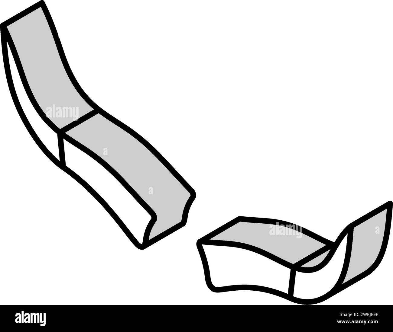 bull fauna animale icona isometrica vettore illustrazione Illustrazione Vettoriale