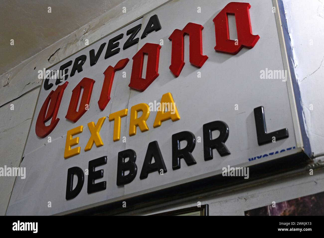 Bar la Faena con museo della corrida nel centro storico di città del Messico Foto Stock