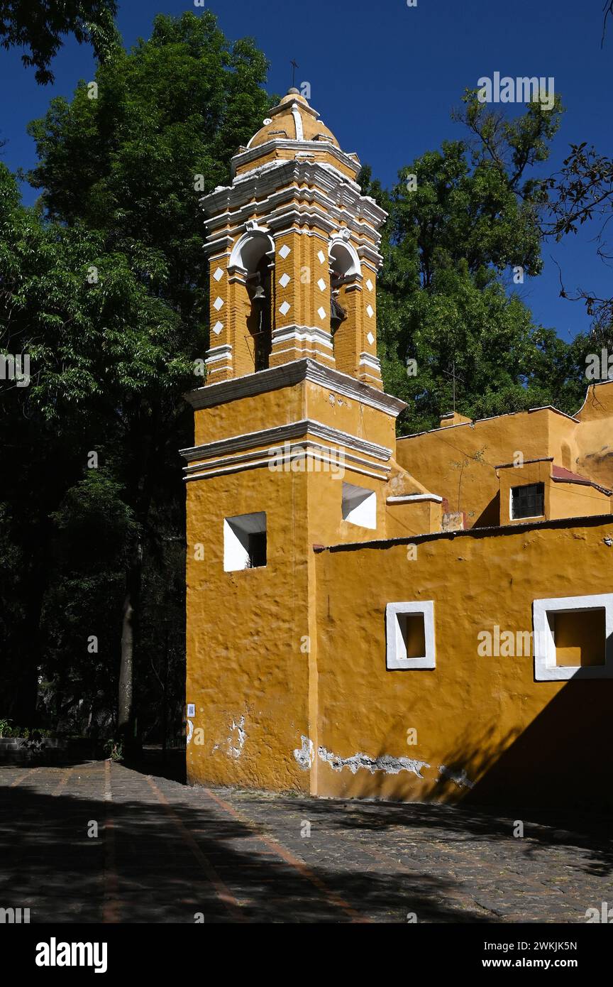Cappella di Santa Catarina su Avenida Francisco Sosa, Coyoacan, città del Messico Foto Stock