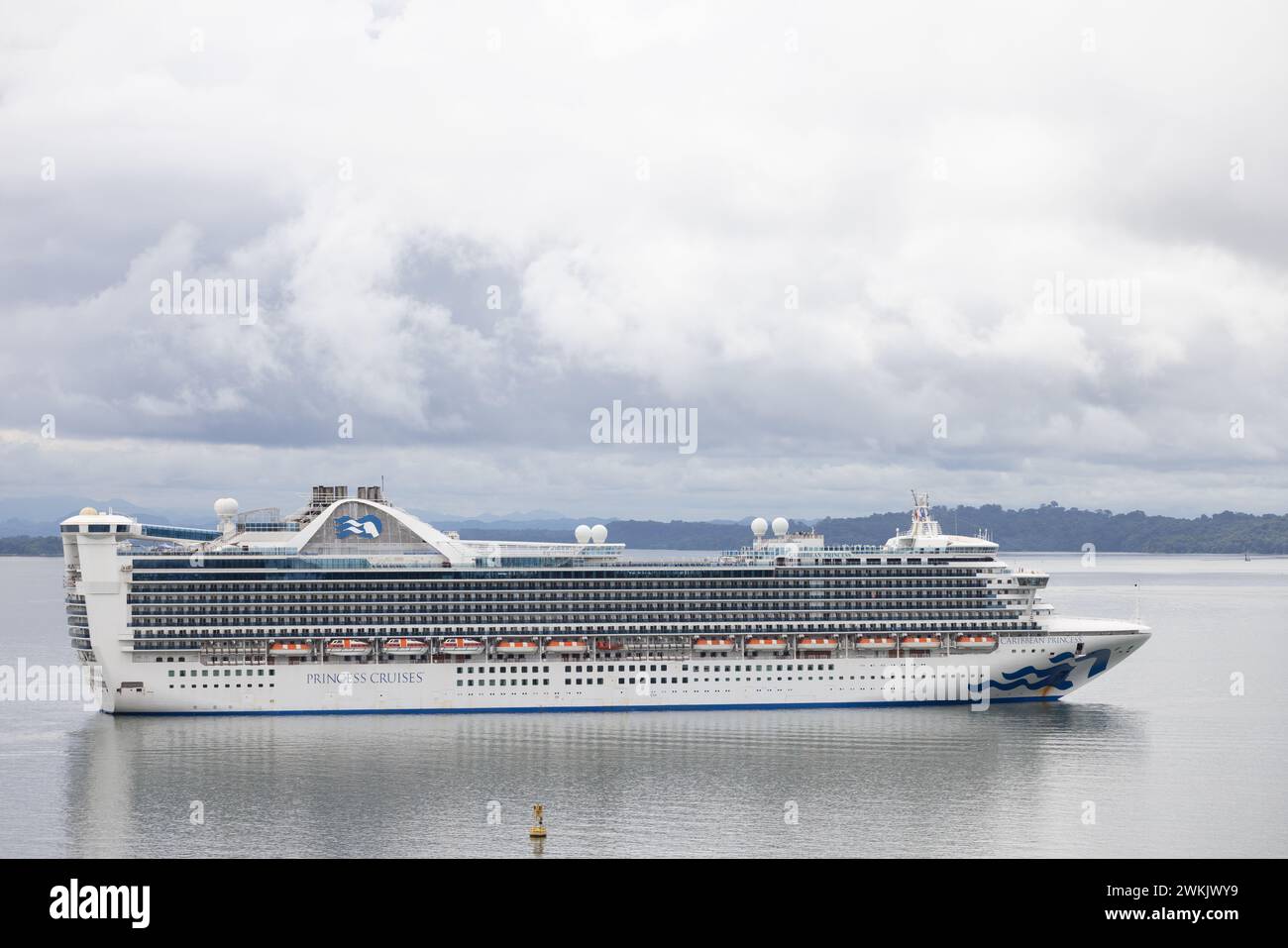 Principessa caraibica nel canale di Panama del lago Gatun Foto Stock