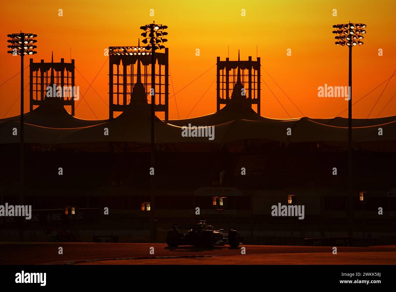 Sakhir, Bahrein. 21 febbraio 2024. Logan Sargeant (USA) Williams Racing FW46. 21.02.2024. Formula 1 Testing, Sakhir, Bahrain, Day One. Il credito fotografico dovrebbe essere: XPB/Alamy Live News. Foto Stock