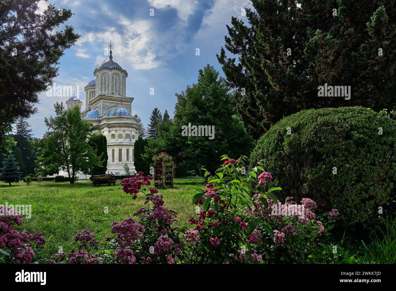 Cattedrale di Curtea de Argeș (inizio XVI secolo) Foto Stock
