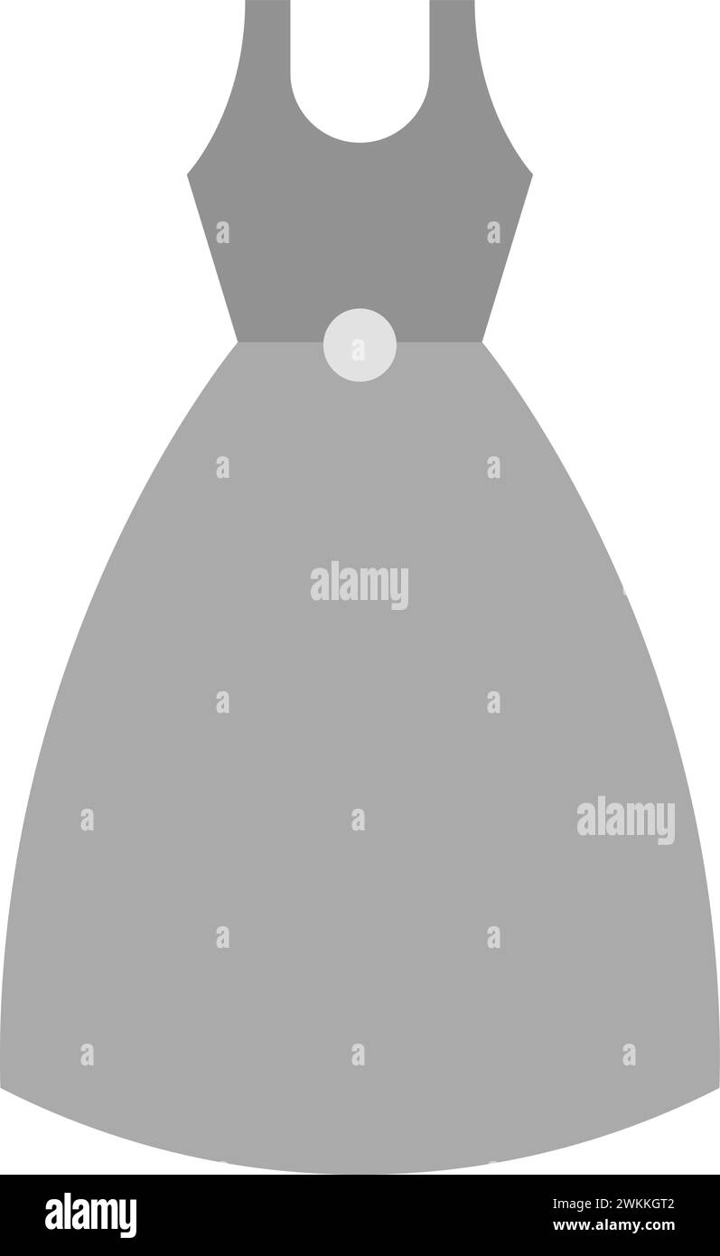 Immagine vettoriale icona abito da cocktail. Illustrazione Vettoriale