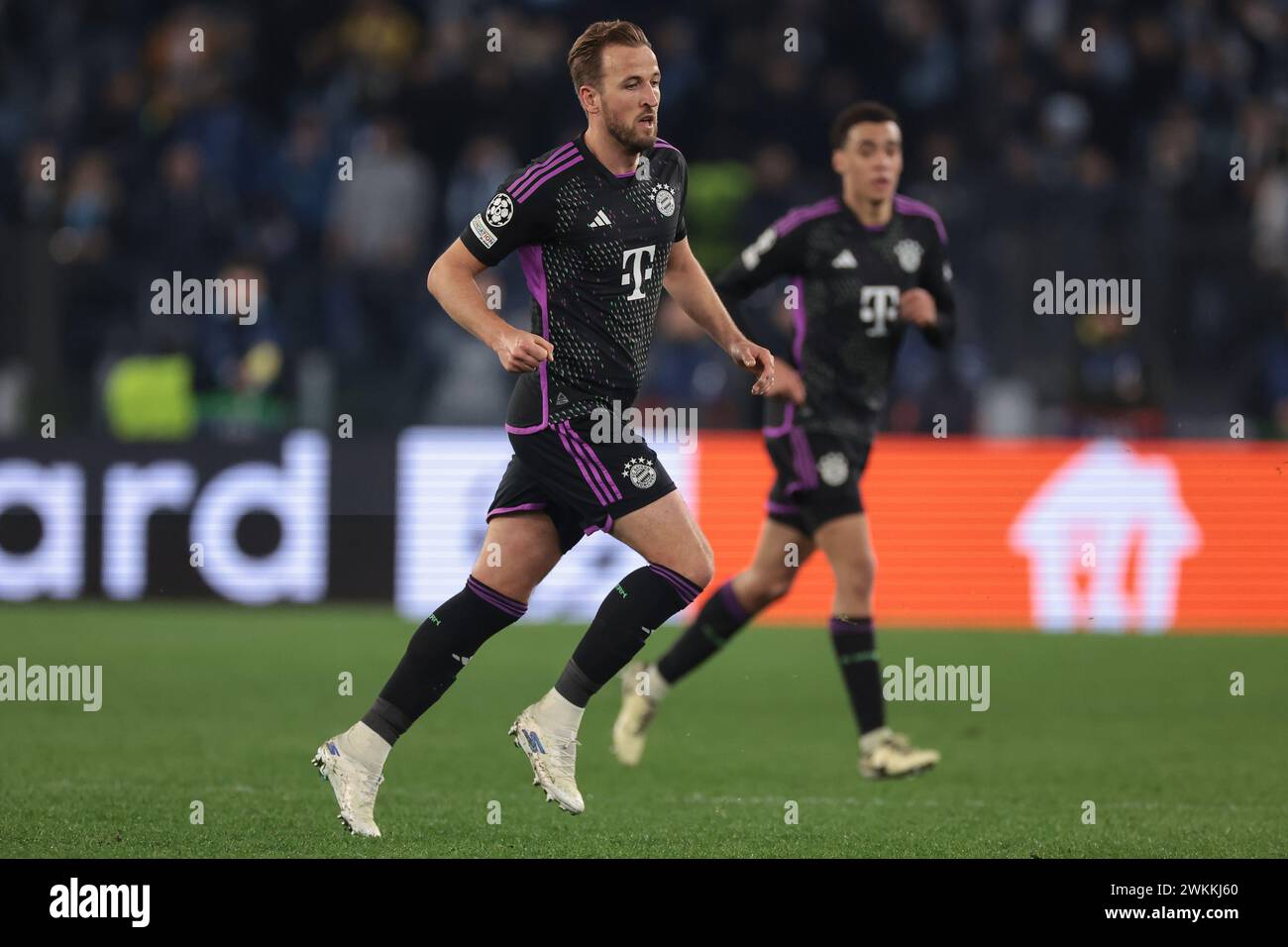 Roma, Italia, 14 febbraio 2024. Harry Kane del Bayern Munchen durante la partita di UEFA Champions League all'Olimpico di Roma. Il credito immagine dovrebbe essere: Jonathan Moscrop / Sportimage Foto Stock