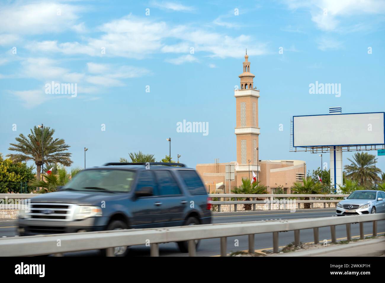 Manama, Bahrein - 27 dicembre 2023: Grande Moschea al Fateh. Moschea di stato del Bahrain Foto Stock