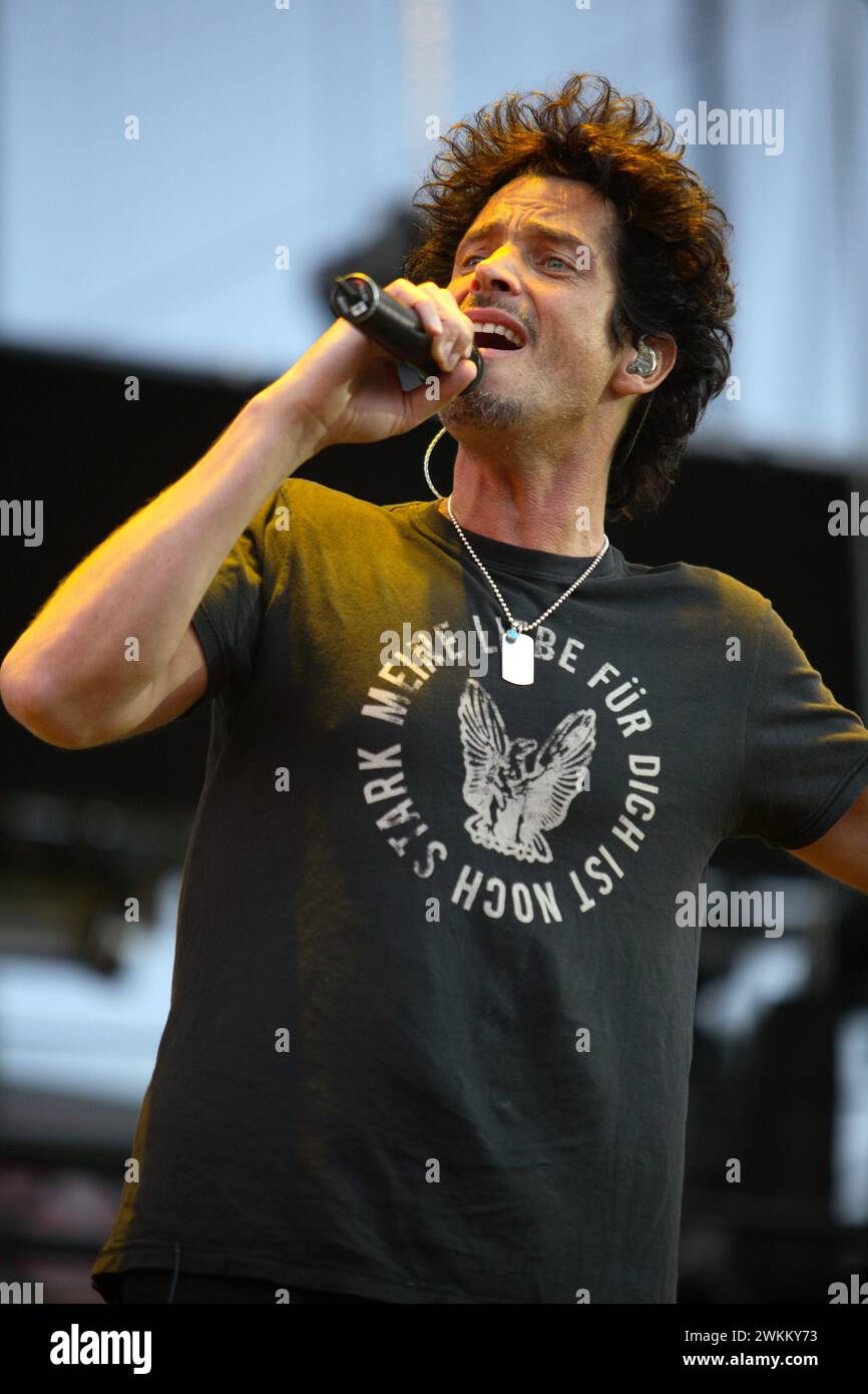 CHRIS CORNELL si esibisce dal vivo al KROQ L.A. Invasion presso l'Home Depot Center di Carson, CALIFORNIA, USA il 15 settembre 2007. Foto © Kevin Estrada / Media Punch Foto Stock