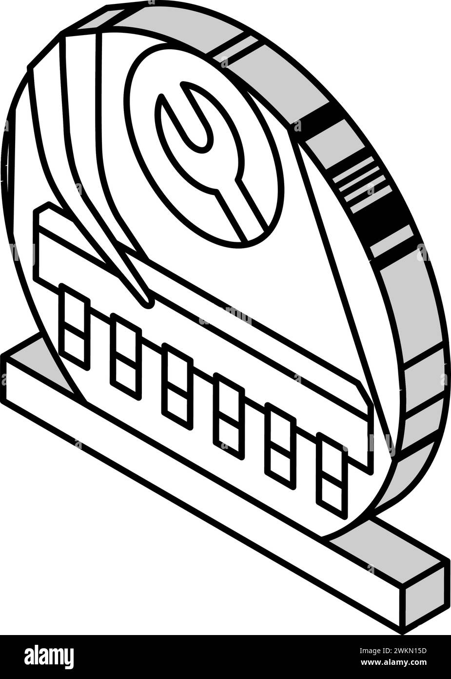 illustrazione vettoriale icona isometrica elettronica del gruppo elettronico Illustrazione Vettoriale
