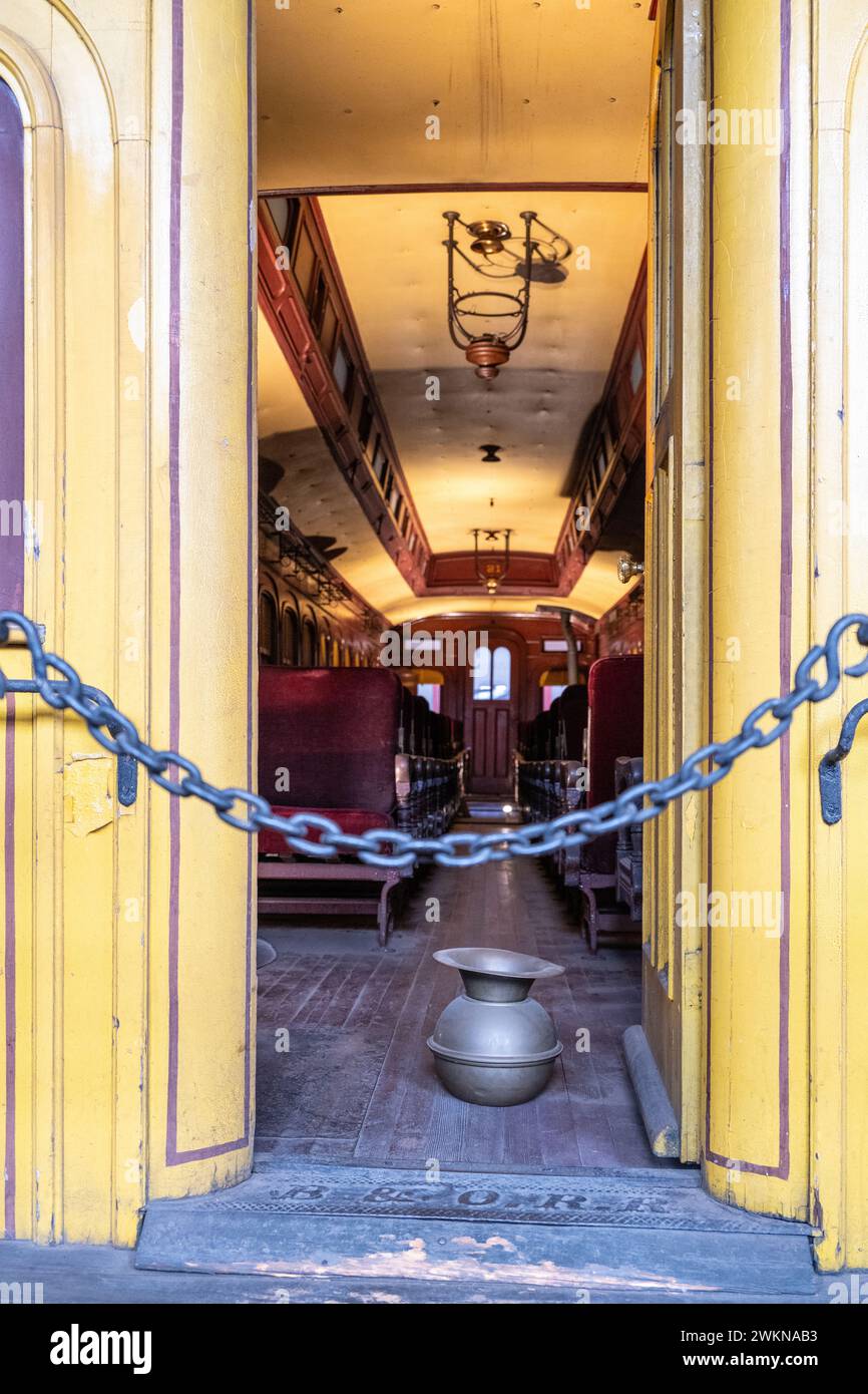 B&o NO. 21 Passenger Car presso il B&o Railroad Museum, Foto Stock