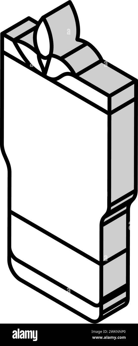 icona isometrica ayran della cucina turca illustrazione vettoriale Illustrazione Vettoriale