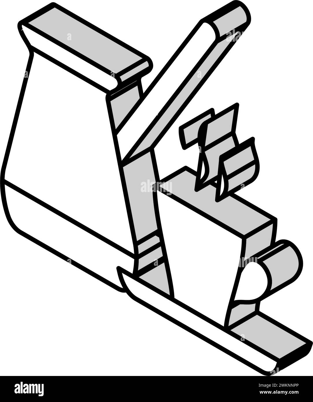 illustrazione vettoriale dell'icona isometrica della cucina turca del caffè Illustrazione Vettoriale