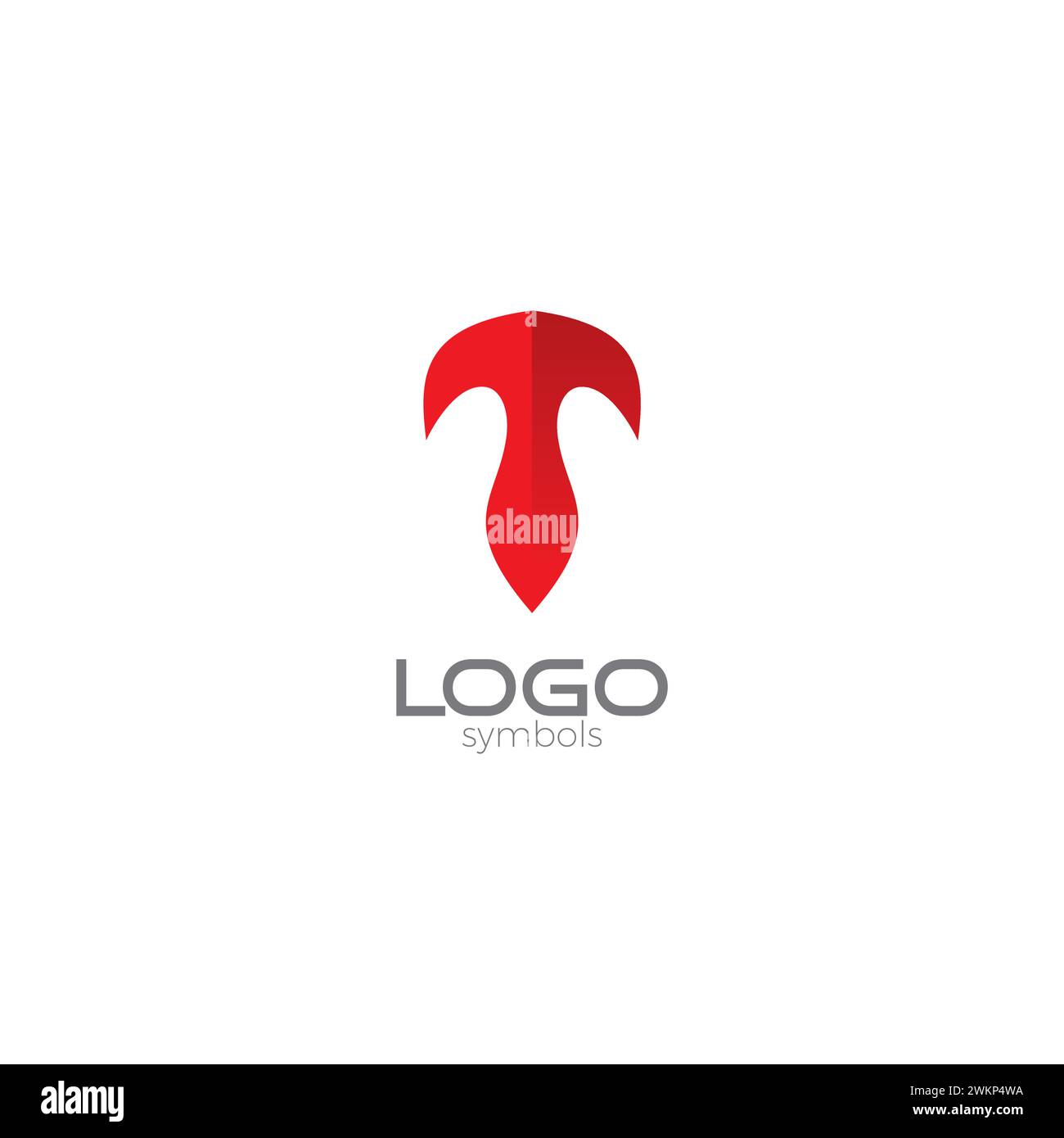 T Logo Design semplice. Design iniziale del logo lettera T. Illustrazione Vettoriale