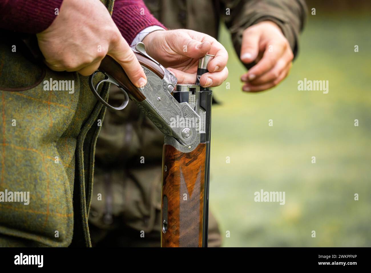 Tiro al fucile, sport sul campo Regno Unito. Foto Stock