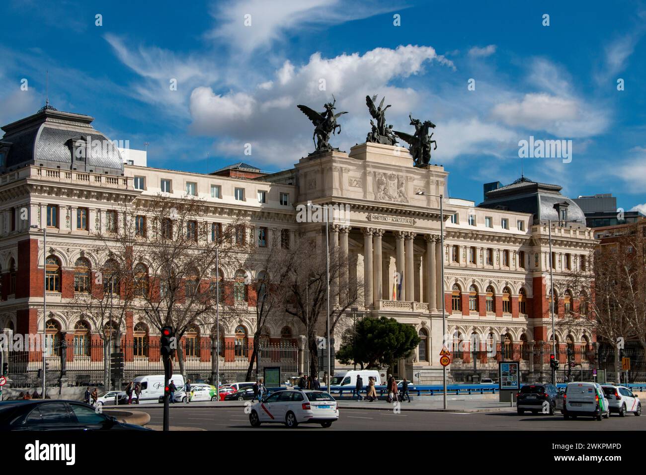 El edificio del Ministerio de Agricultura era el Antiguo Palacio de Fomento, construido a finales del siglo XIX, destaca por sus claras trazas renacen Foto Stock