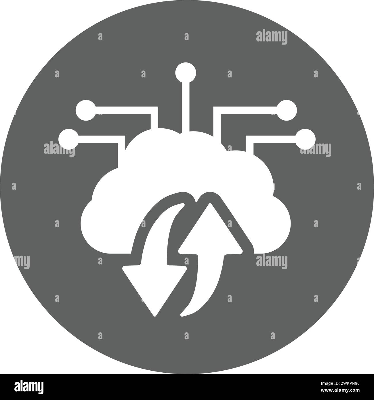 Backup, grandi, icona dei dati. Uso commerciale, file stampati e presentazioni, materiali promozionali, Web o qualsiasi tipo di progetto di progettazione. Illustrazione Vettoriale
