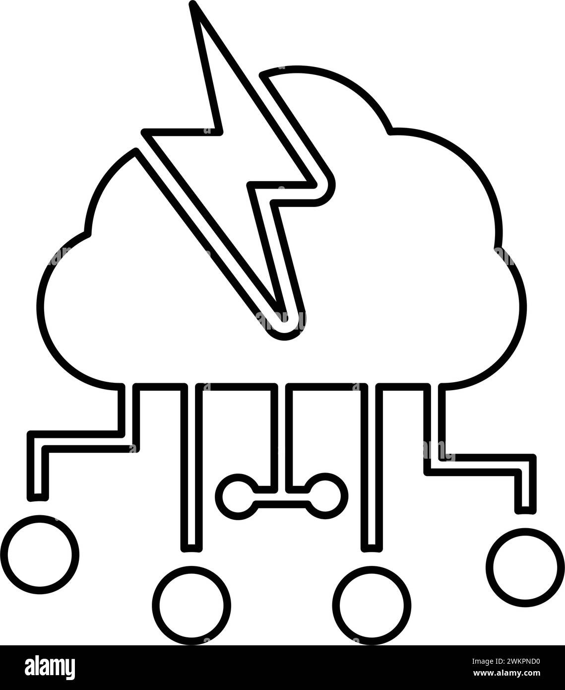 Icona cloud, accesso, elettronica. Uso commerciale, file stampati e presentazioni, materiali promozionali, Web o qualsiasi tipo di progetto di progettazione. Illustrazione Vettoriale