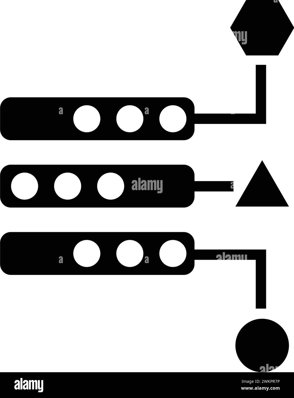 Icona Variety, server, data: Ideale per file stampati e presentazioni, progettazione e sviluppo di siti Web, materiali promozionali e illustrazioni Illustrazione Vettoriale