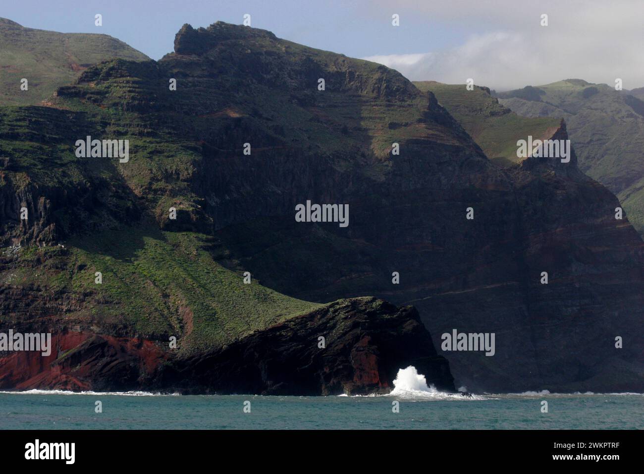 Costa e demolizione di la Gomera, Isole Canarie, Spagna Foto Stock
