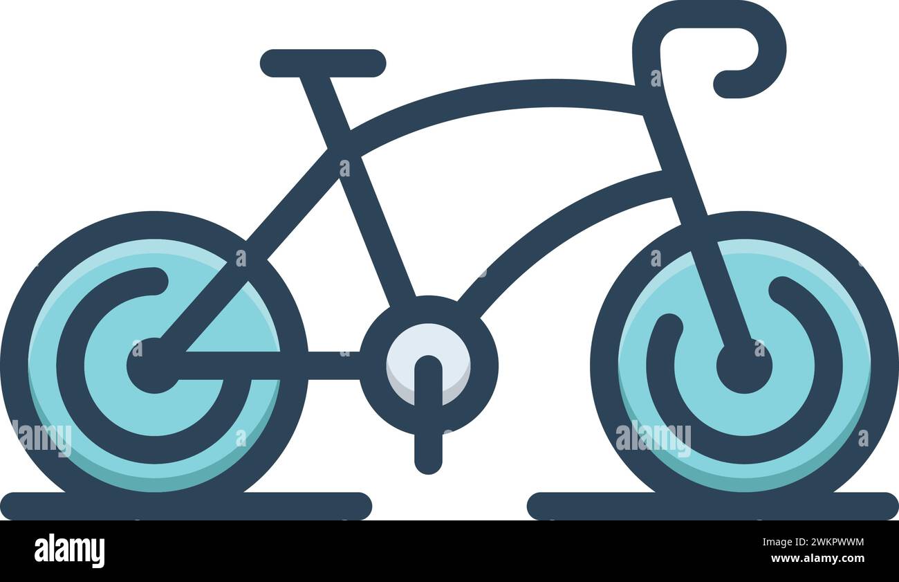 Icona per bicicletta, trasporto Illustrazione Vettoriale