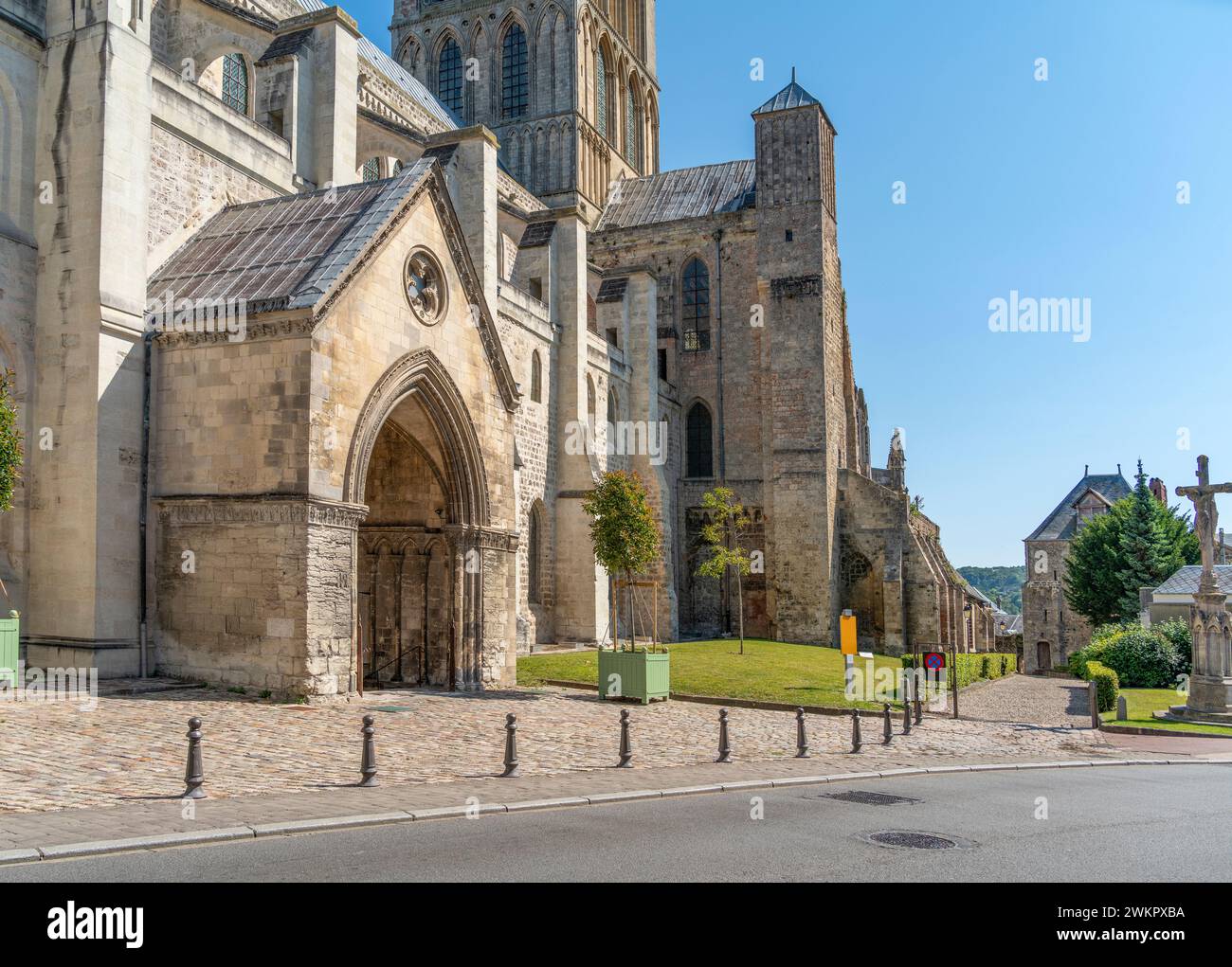 Abbazia di Fecamp a Fecamp, comune del dipartimento Senna-marittimo della regione francese della Normandia Foto Stock