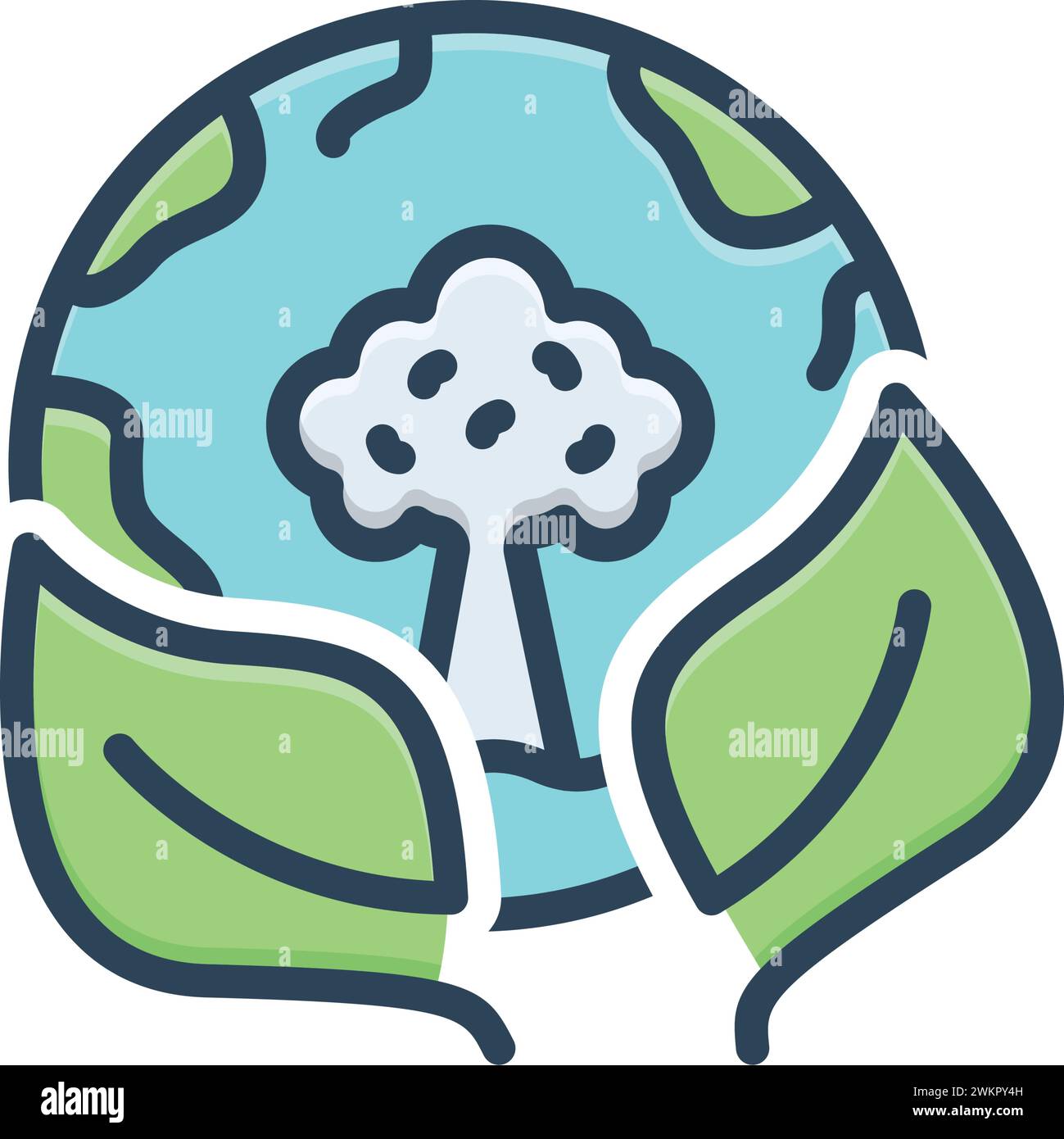 Icona per l'ambiente, habitat Illustrazione Vettoriale