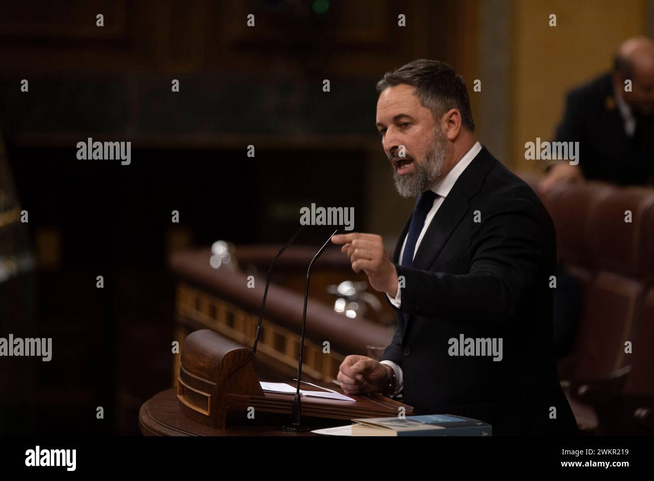 Madrid, 15/11/2023. Congresso dei deputati. Prima sessione del dibattito sull'investitura di Pedro Sánchez. Foto: Ángel de Antonio. ARCHDC. Crediti: Album / Archivo ABC / Ángel de Antonio Foto Stock