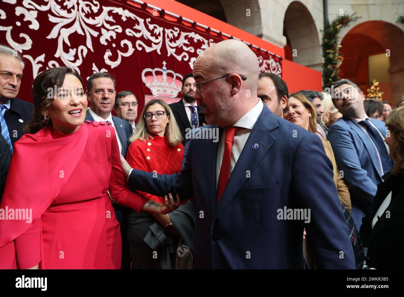 Madrid, 12/04/2023. la presidente della Comunità di Madrid, Isabel Díaz Ayuso, presiede gli eventi commemorativi del 45° anniversario della Costituzione spagnola presso la Real Casa de Correos, sede della Presidenza del governo regionale. Foto: Jaime García. ARCHDC. Crediti: Album / Archivo ABC / Jaime García Foto Stock