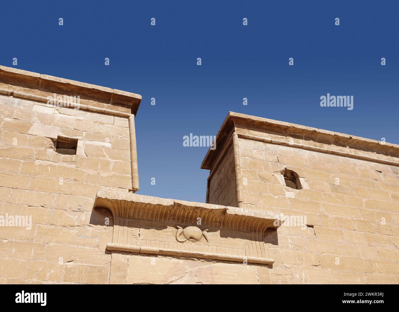 Il Tempio di Dakka ricostruito a nuova Sebua. Lago Nasser, Egitto Foto Stock