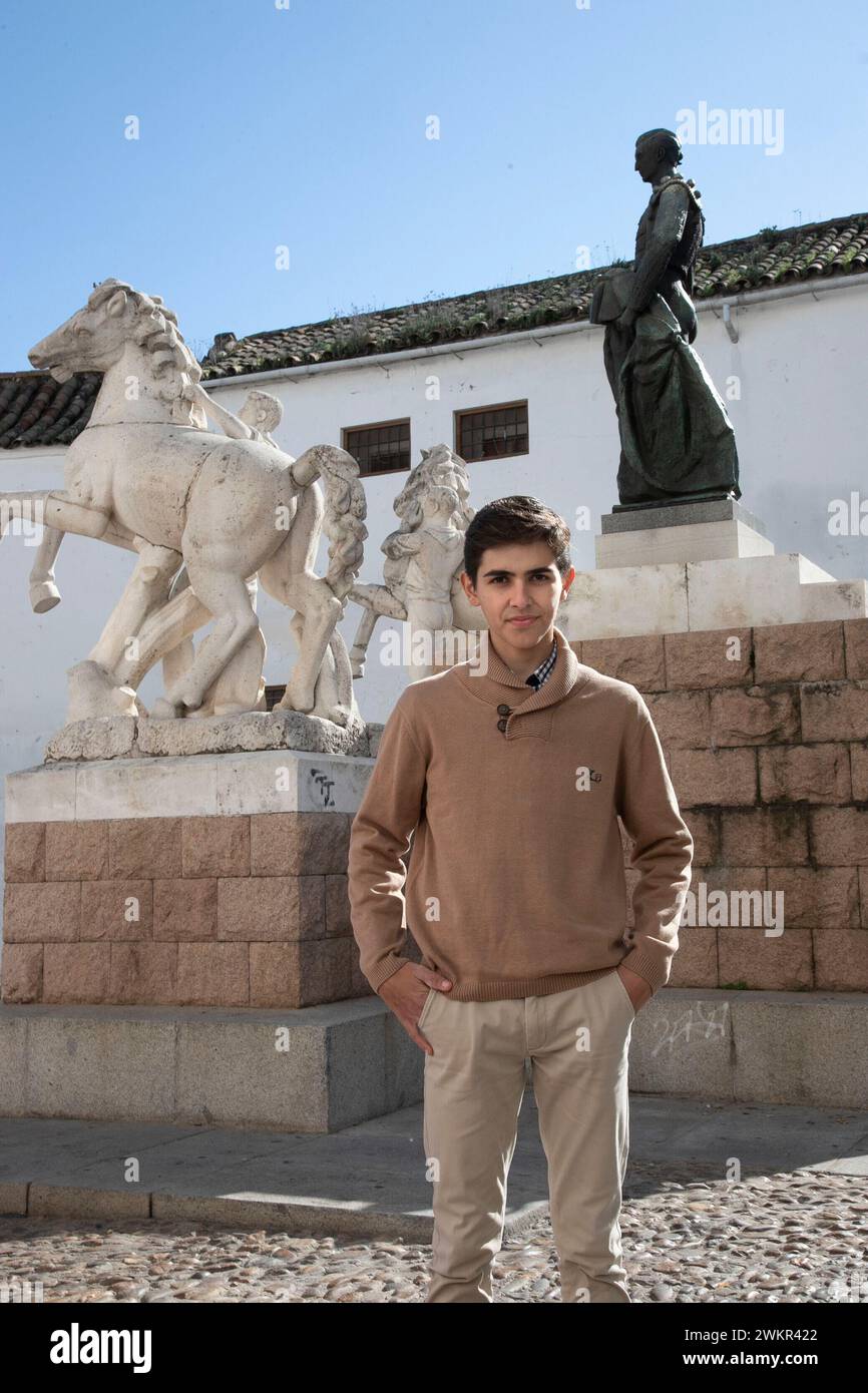 Córdoba, 02/03/2024. Intervista con il torero Manuel Román. Foto: Rafael Carmona. Arciore. Crediti: Album / Archivo ABC / Rafael Carmona Foto Stock