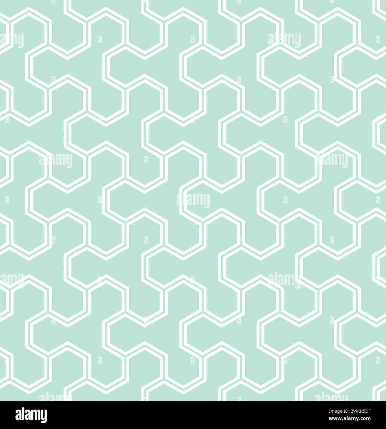 Ripetizione continua vettoriale. Texture moderna ed elegante. Ripetizione di piastrelle geometriche con una griglia. Illustrazione Vettoriale