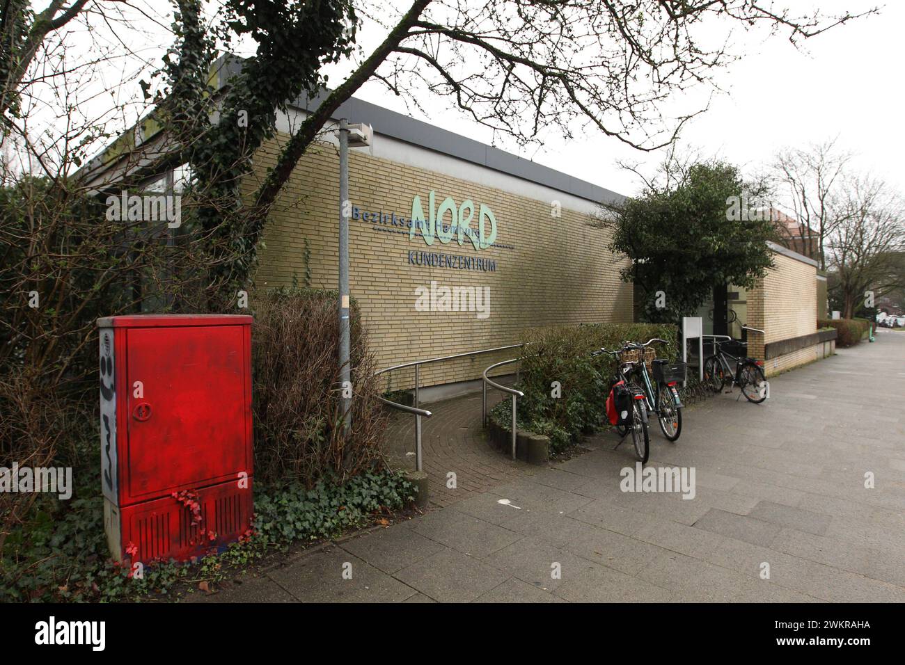 Kundenzentrum vom Bezirksamt Hamburg-Nord in der Kümmellstraße 5-7. Eppendorf Hamburg *** Centro clienti dell'ufficio distrettuale Hamburg Nord in Kümmellstraße 5 7 Eppendorf Hamburg Foto Stock