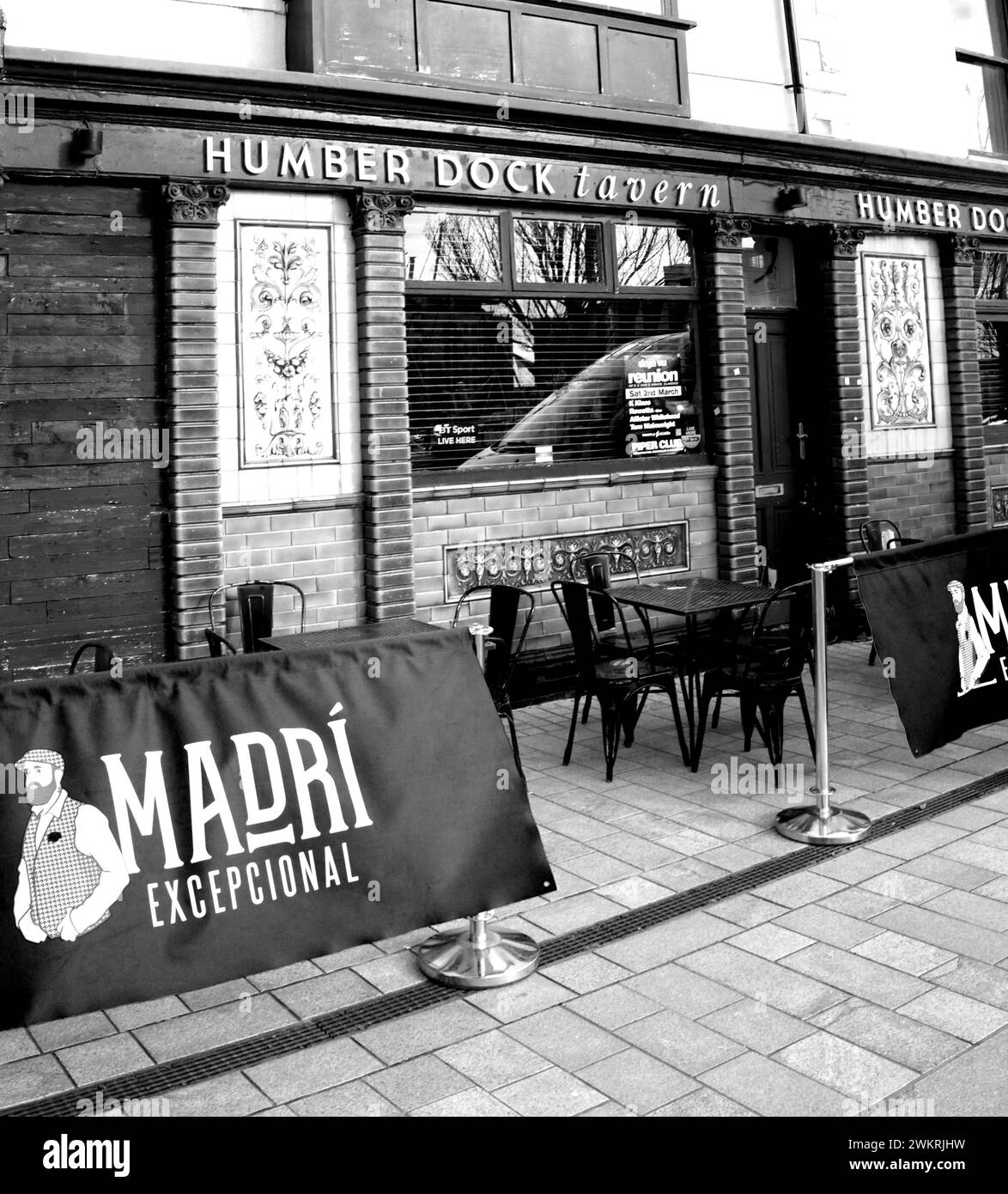 L'Humber Dock Tavery è un ristorante e pub della Marina in riqualificazione a Hull, nello Yorkshire Foto Stock