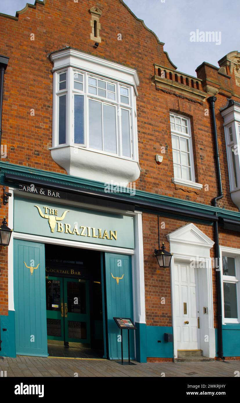 La Churrascarria brasiliana e il bar della Marina di Hull, Yorkshire Foto Stock