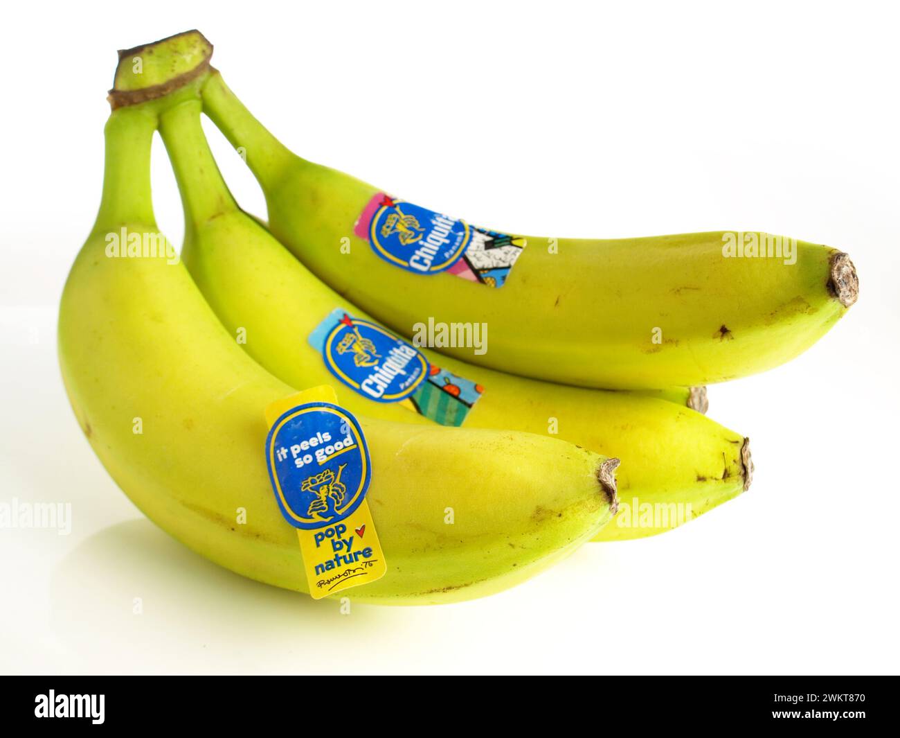 Logo e simbolo delle banane Chiquita Foto Stock