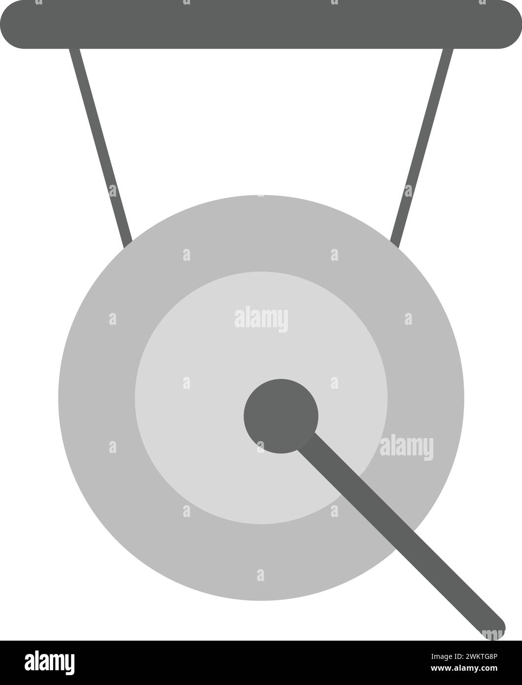 Icona Gong immagine vettoriale. Illustrazione Vettoriale