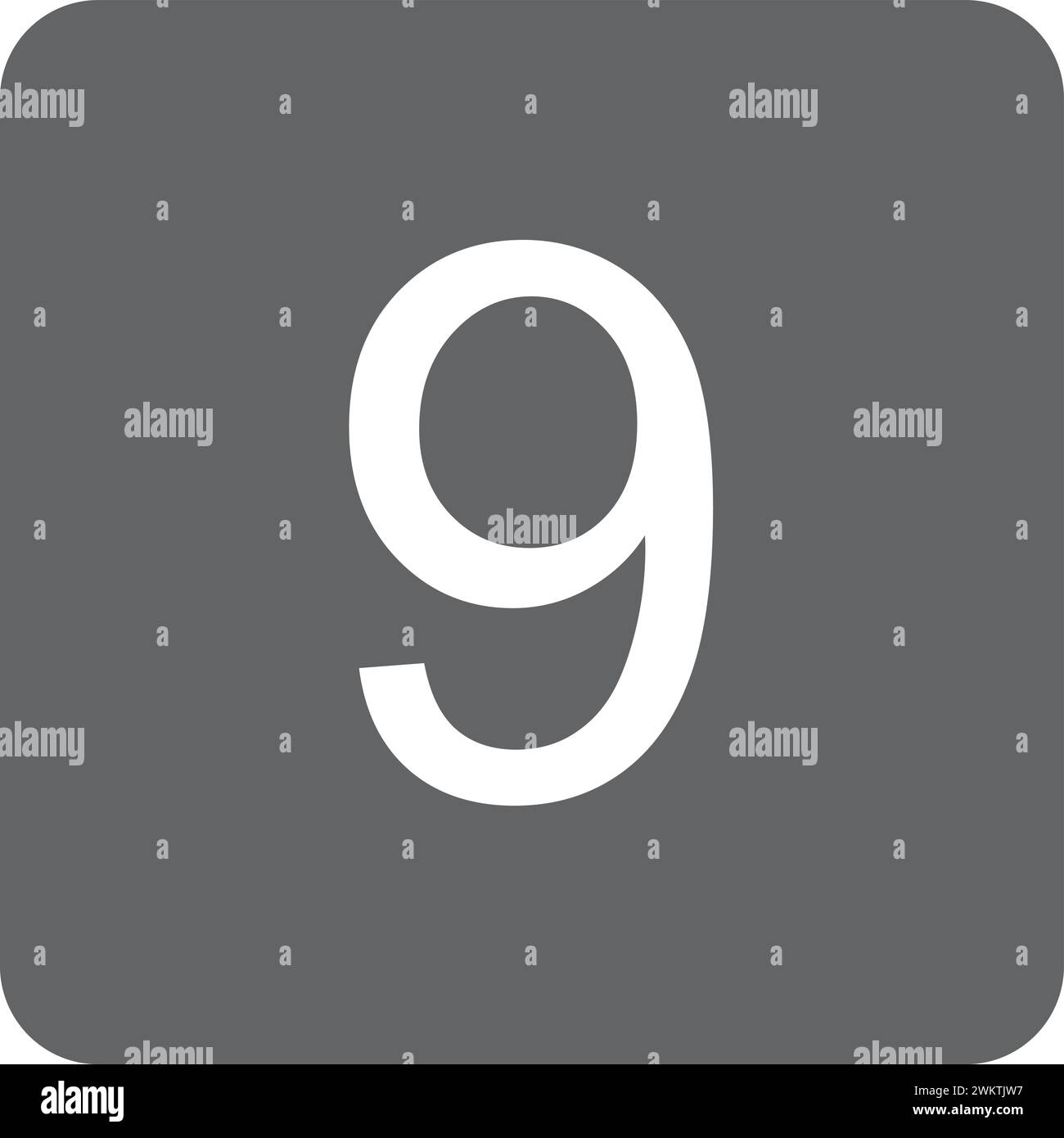 Immagine vettoriale con nove icone. Illustrazione Vettoriale