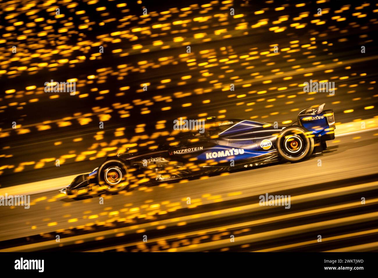 Sakhir, Bahrein. 22 febbraio 2024. Logan Sargeant (USA) Williams Racing FW46. 22.02.2024. Formula 1 test, Sakhir, Bahrein, giorno due. Il credito fotografico dovrebbe essere: XPB/Alamy Live News. Foto Stock