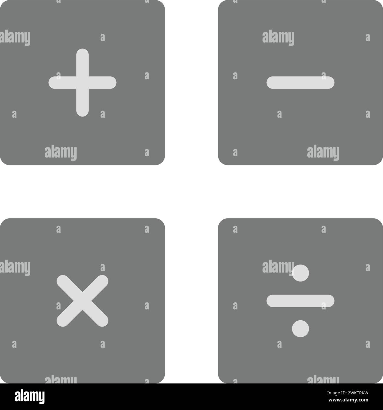 Icona simboli matematici immagine vettoriale. Illustrazione Vettoriale