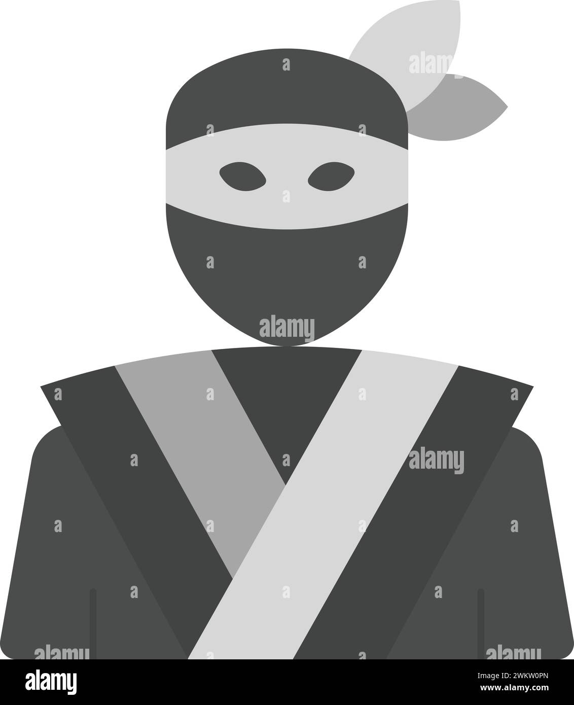 Immagine vettoriale icona Ninja. Illustrazione Vettoriale