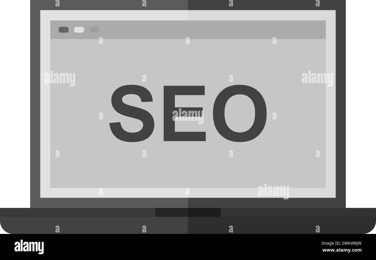 Immagine vettoriale icona SEO. Illustrazione Vettoriale