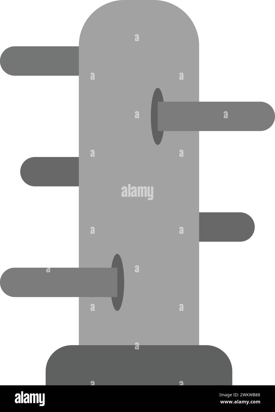 Immagine vettoriale dell'icona Wing Chun. Illustrazione Vettoriale