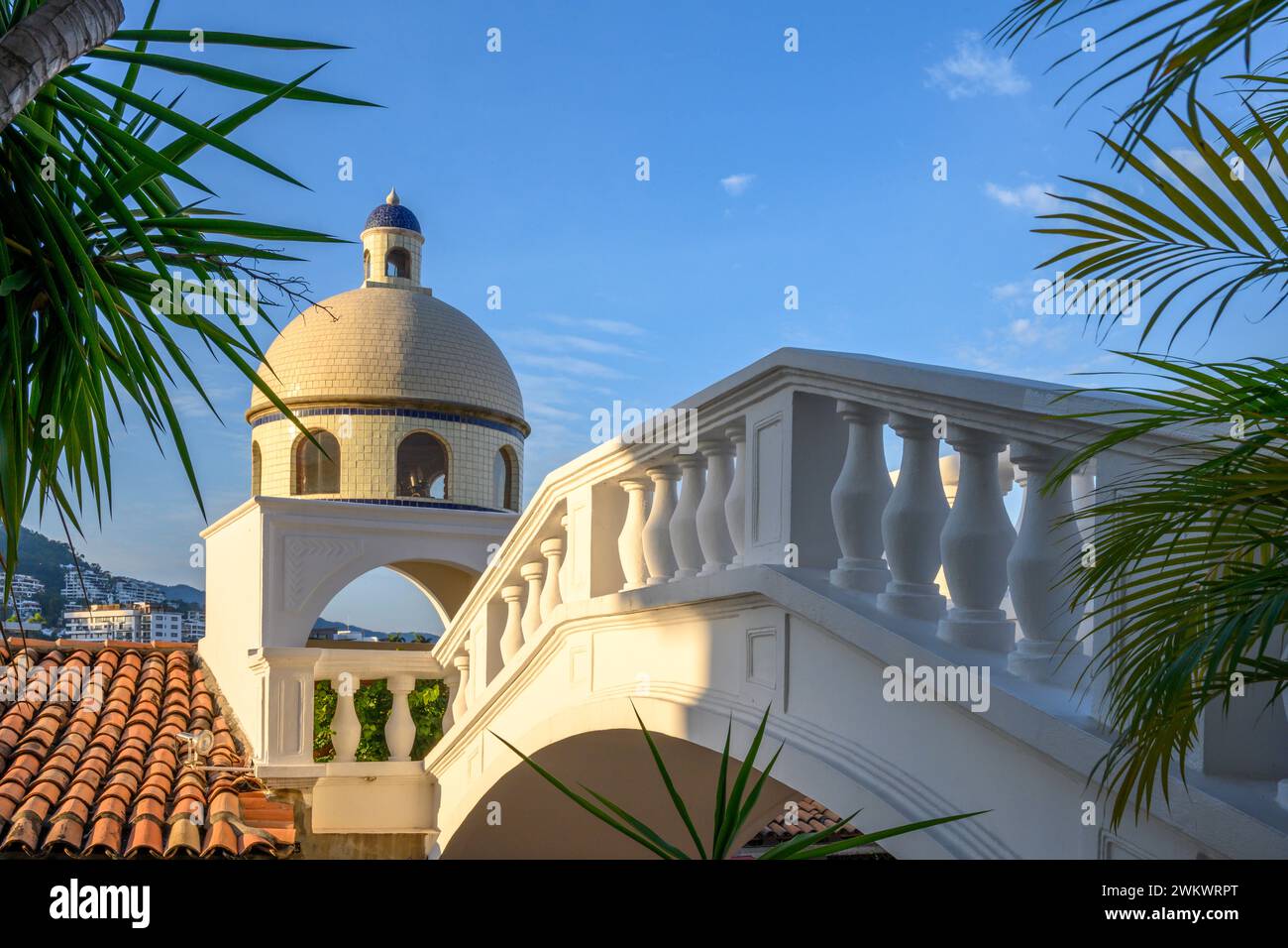 Casa Kimberly, un hotel boutique di lusso a Puerto Vallarta, Messico. Foto Stock