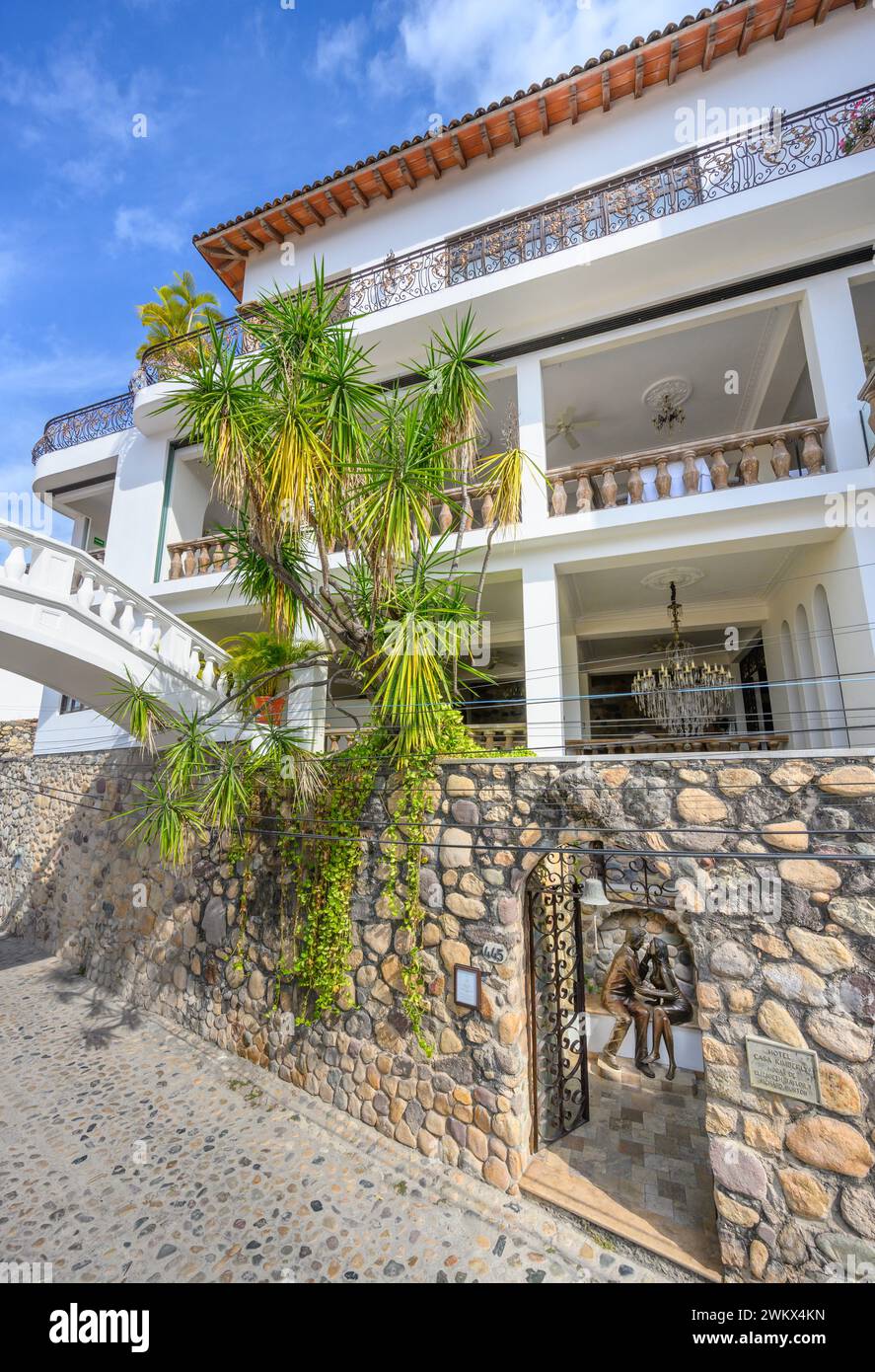 Casa Kimberly, un hotel boutique di lusso a Puerto Vallarta, Messico. Foto Stock