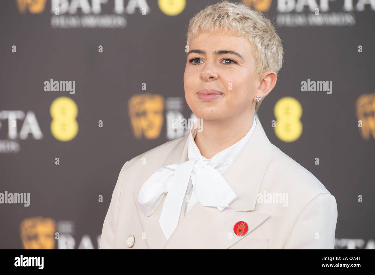 Londra, Regno Unito. 18 febbraio 2024. Nella foto: Molly Manning Walker partecipa agli EE British Academy Film Awards 2024. Credito: Justin ng/Alamy Foto Stock